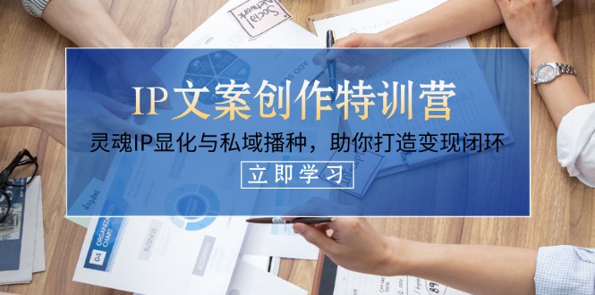 （14330期）IP文案创作特训营，灵魂IP显化与私域播种，助你打造变现闭环（14节课）-轻创终点站